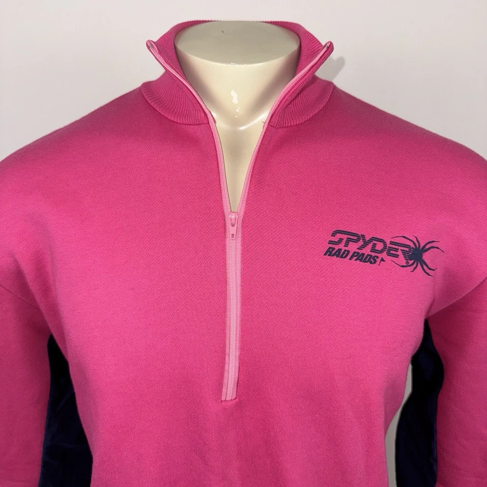 复古 Spyder 衬衫 Rad Pads 软垫滑雪球衣 赛车 20 世纪 80 年代 女式 XL — 第 4/4 张图片