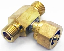 Breathing Air Y Adaptor, Coupler Tee, CGA 346 Manifold