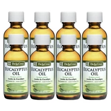 De La Cruz® Pure Eucalyptus Essential Oil 2 FL OZ (8 BOTTLES)  / Bottled in USA