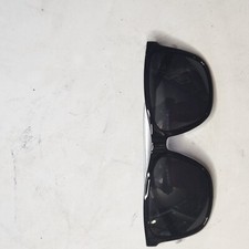 Unisex Black Square Sunglasses with Silver Temples