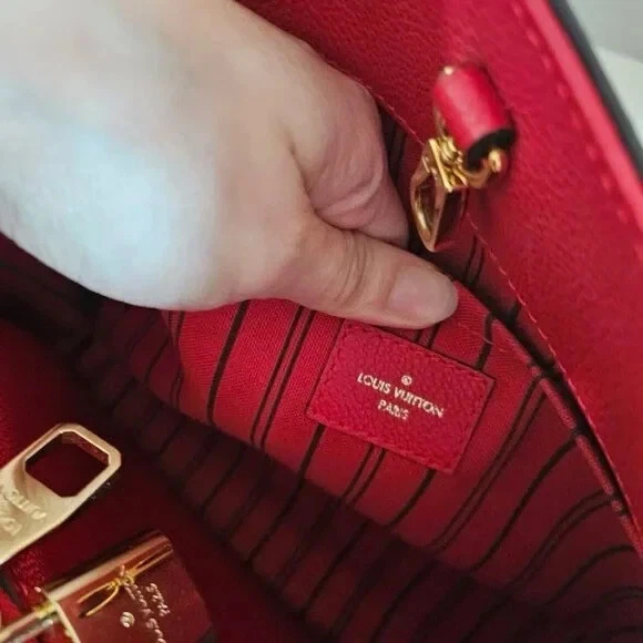 Bolso Louis Vuitton Montainge MM Empreinte Cerise 100 % auténtico - Nuevo nunca usado Foto 3 de 4