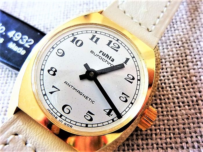 RUHLA EUROCHRON Deutsche Uhr UNISEX 1985 MEC0148