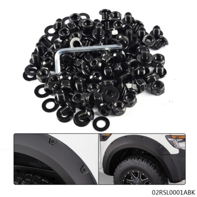 NEW Fit For Universal Pocket/Rivet Style Fender Flares Screw/Bolt Hardware Kit