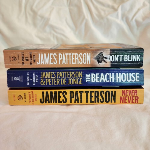 James Patterson Lot 3 Paperback Thriller Books Don't Blink, Beach House, Never - Imagen 3 de 6