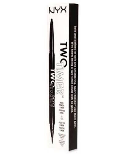 Карандаш-подводка NYX Two Timer Kohl TT01 черный как смоль 2090₽