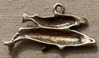 WHALES Sterling Silver Jewelry Charm or Pendant (1) HUMPBACK GRAY WHALE PAIR — photo 6