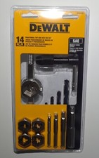 New DeWalt 14-Piece FRACTIONAL TAP & HEX DIE SET SAE # DWA1452, UPC 885911361408