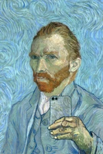 Vincent Van Gogh Selfie Portrait Painting Funny Poster 12x18 Poster 12x18