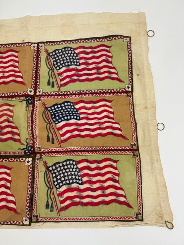 Tobacco Fabric Country American Vintage Flags RARE - Picture 3 of 11