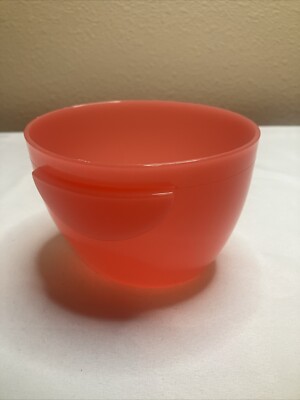 NEW Tupperware Chip N Dip Hang on Salsa Replacement Bowl Sheer Red/Guava #4626