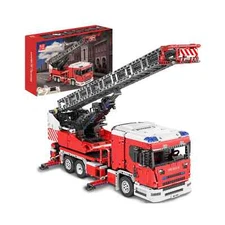 Mould King , Technology, Fire Engine RC Truck  17022 Building Block Set ,4886pcs