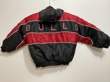 VTG Chicago Bulls Reversible Jacket Youth Medium Pro Player Insulated