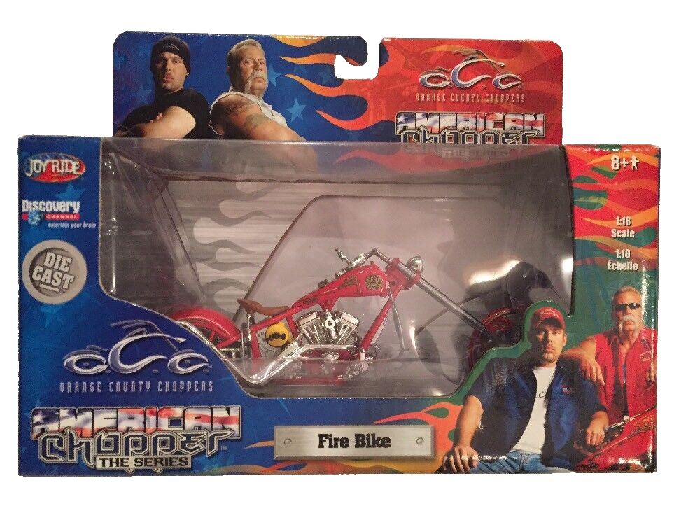 Orange County Choppers American Chopper Red Fire Bike Joy Ride MIB
