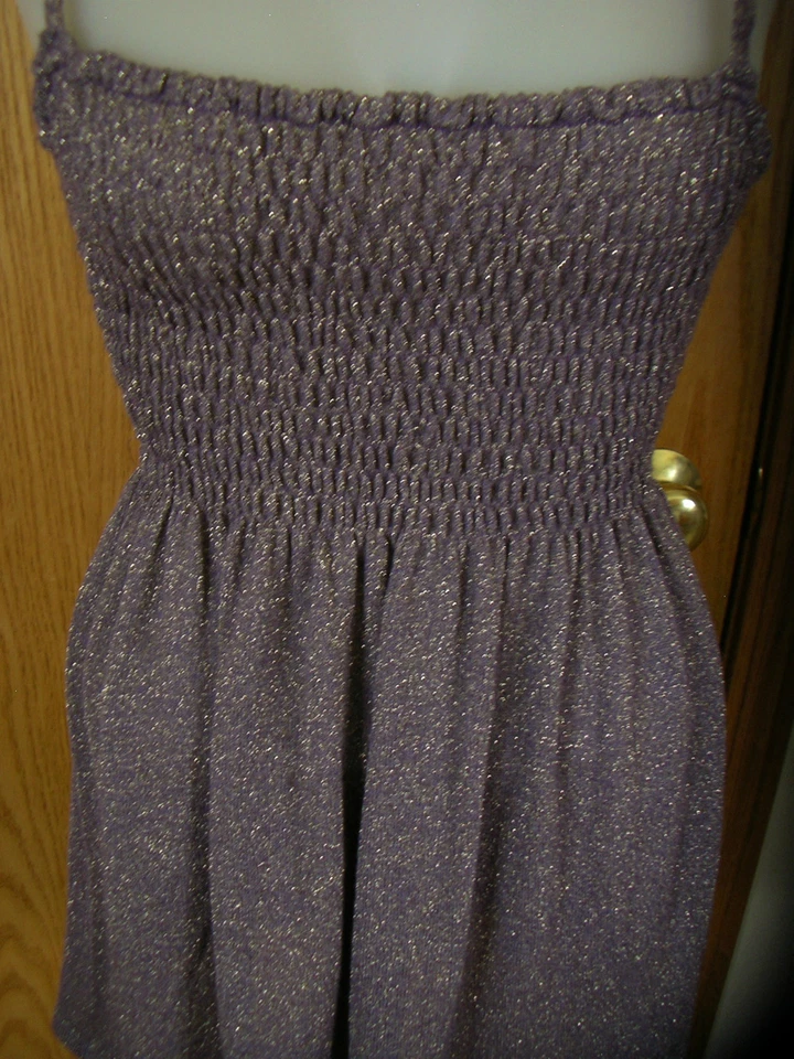 JOHNNY MARTIN-PRPL CON DORADO METÁLICO-TEJIDO-BUSTO AJUSTADO-TANQUE/CAMI-CORREAS TRENZADAS-M Foto 3 de 4