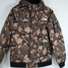The North Face Boys 600 Fill Down Puffer Jacket Sz XXL 18/20 Camo Dryvent