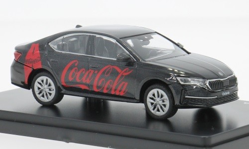 Abrex ABR143FA-048F04 - 1/43 Skoda Octavia Iv Fl, Schwarz, 2024, Coca Cola - Neu-image