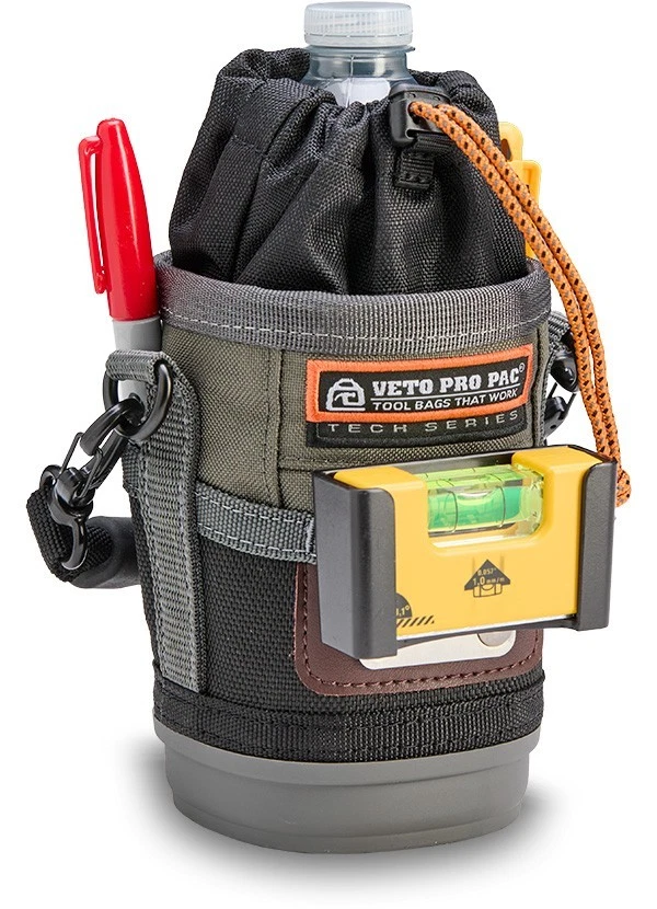 The UB1B compact utility bag features multiple vertical pockets and a detachable rubber grip handle.