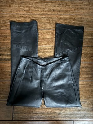 Vintage Wilson s Leather Pelle Studio Pants Women s Size 6 Flare Leg Bootcut