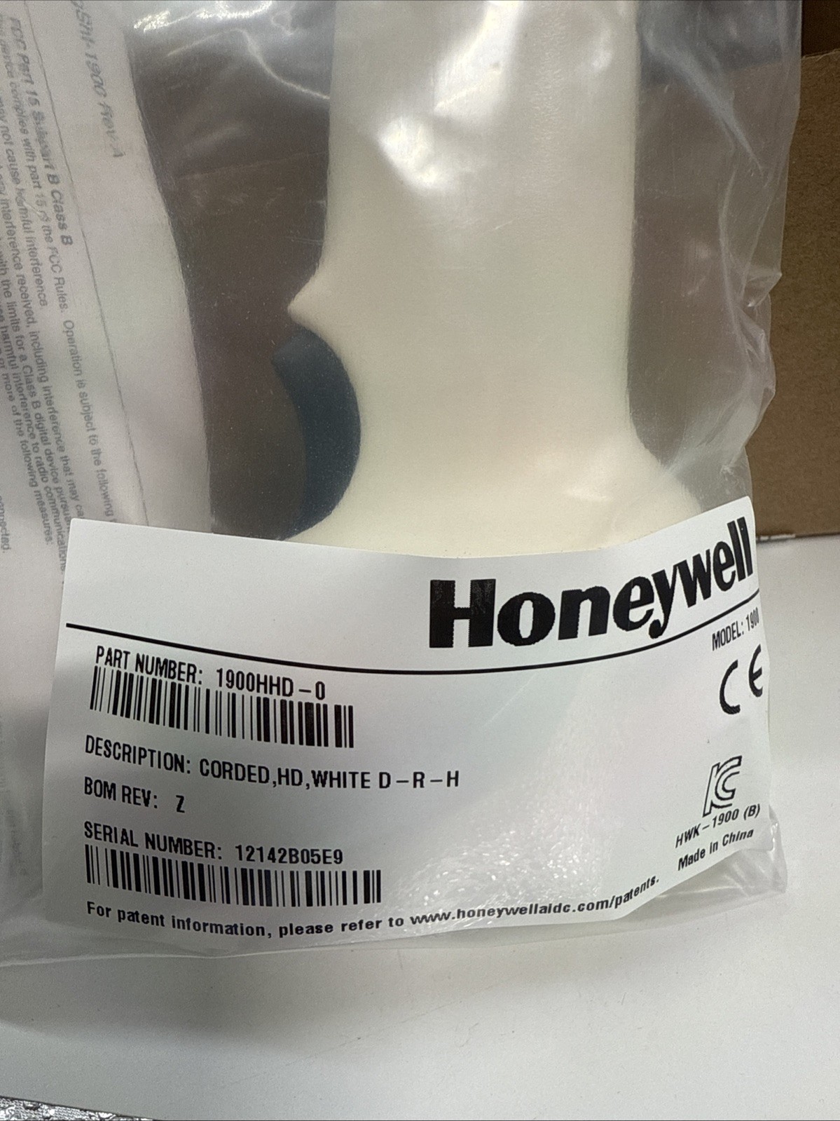 Honeywell Xenon 1900 USB Barcode Scanner 1900HHD-0