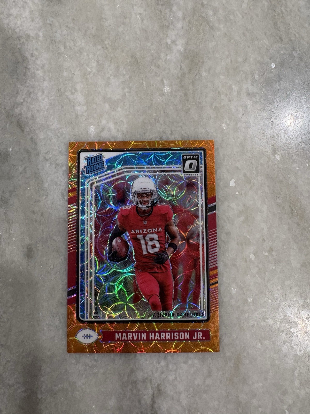 2024 Donruss Optic Marvin Harrison Jr. Orange Scope /79 #276 Rated Rookie