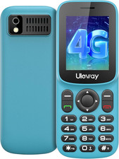 4G LTE Seniorenhandy ohne Vertrag, Handy mit Dual-SIM 1.7" Farbdisplay Bluetooth