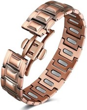 Copper Magnetic Therapy Bracelet for Men with 5X Strength Magnets,99.99 Pure Co
