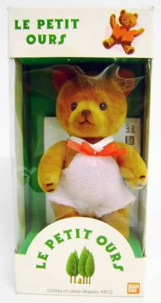 Figurine Le Petit Ours Bandai 1985 Mini 1425 en plastique marron d'époque