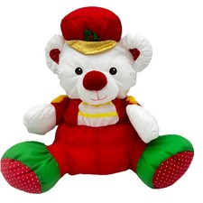 VINTAGE 1992 FISHER PRICE CHRISTMAS PUFFALUMP SOLDIER BEAR, EUC, 8081