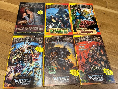 Deadlands The Weird West Role-Playing Game Dime Novel Lot RPG Bundle