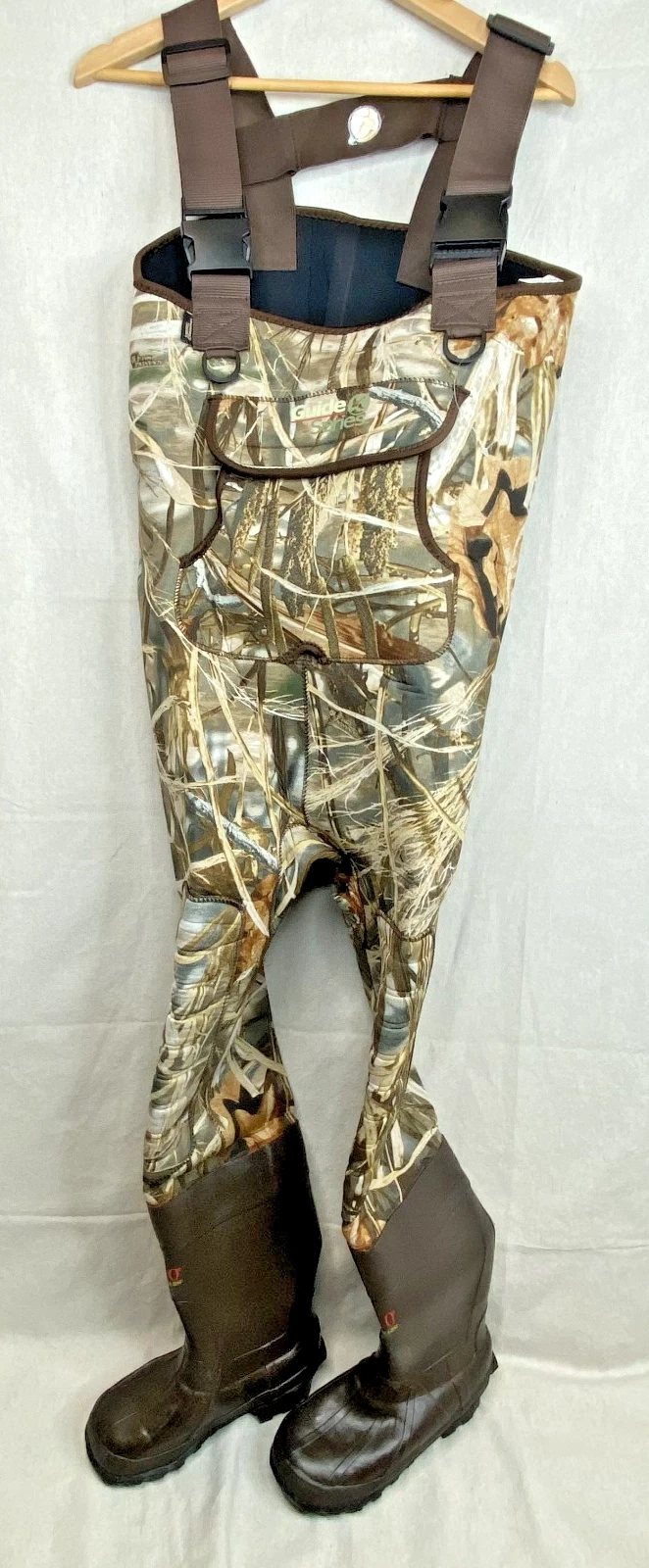 Guide Series Gander Mountain 600g Chest Waders Boot Size 4 Insulated Neoprene