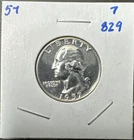 1957 Proof Washington Quarter 90% Silver United States Mint Coin