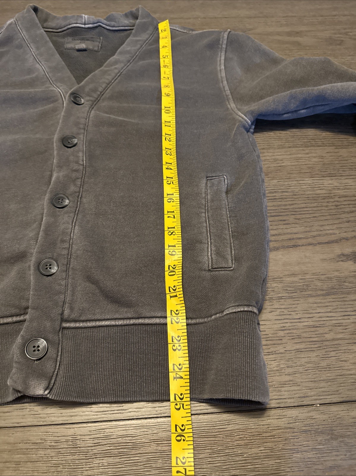 Goodfellow & Co Button Up Jacket Sweatshirt Size … - image 9