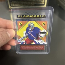 2023-24 UD Synergy Flammable Insert Henrik Lundqvist FL-7 New York Rangers HOF