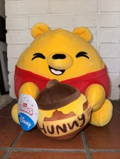 Disney Zuru Snackles Winnie the Pooh with Hunny Honey Pot Plush 14" NEW