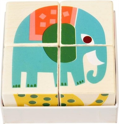 Wooden puzzle cubes  Wild Wonders PAPERBACK 5027455439075