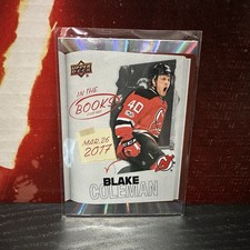 2024-25 TIM HORTONS Upper Deck BLAKE COLEMAN In the Books #ITB-11 NJ Devils