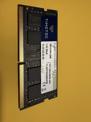 TIMETEC 32GB (1x32GB) DDR4 3200 CL22 1.2V Laptop RAM - Model 76TT32NUS2R8-32G