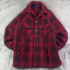 Vintage Woolrich Buffalo Plaid Wool Jacket Shirt Shacket USA 70s Men s Medium