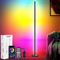 Nikyjm LED Stehlampe Wohnzimmer 145Cm RGB Stehlampe Dimmbar Standleuchte LED