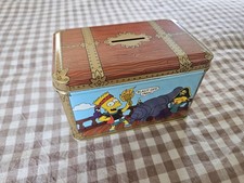 Vintage Simpson's 1992 Bart Simpson Pirate Nestlé Butterfinger Metal Coin Bank