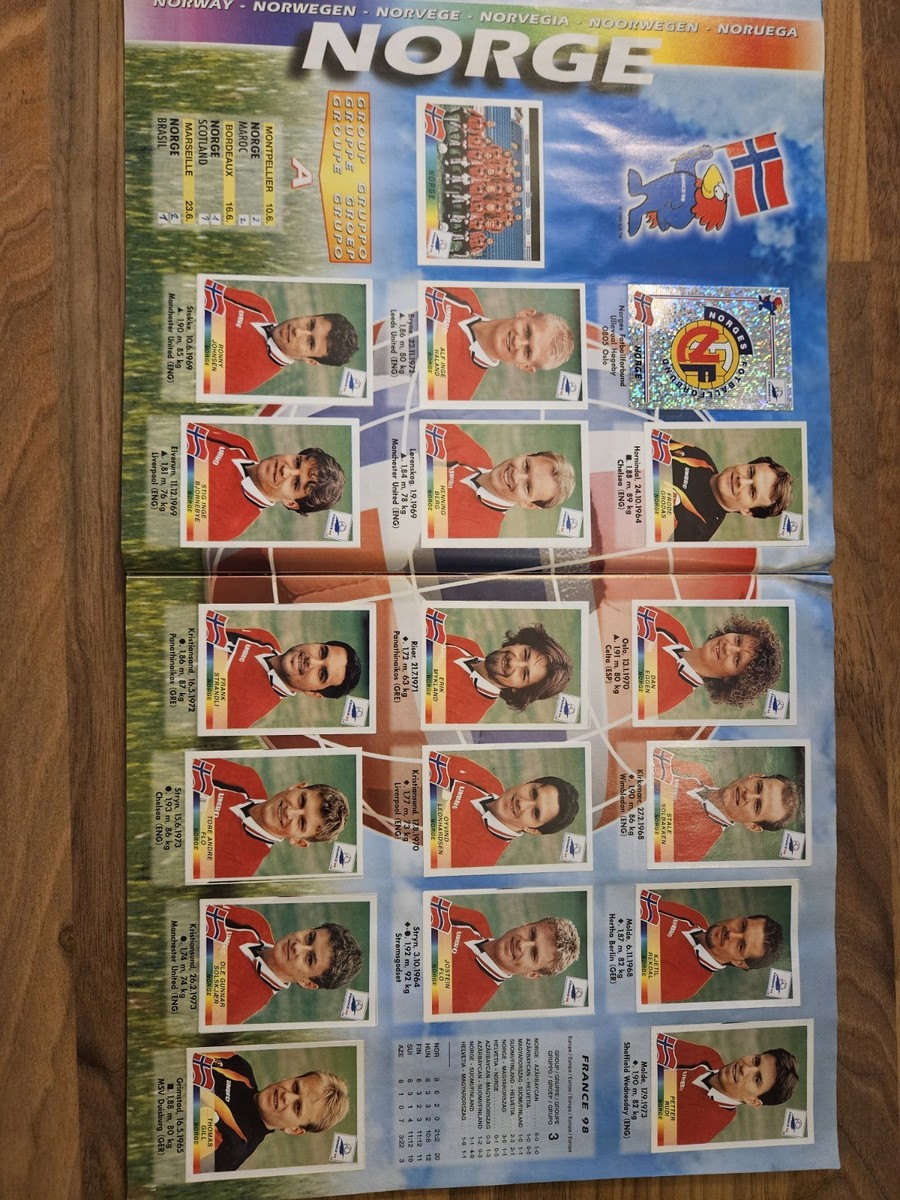 Panini France 98 World Cup Sticker Album 100% Complete | eBay