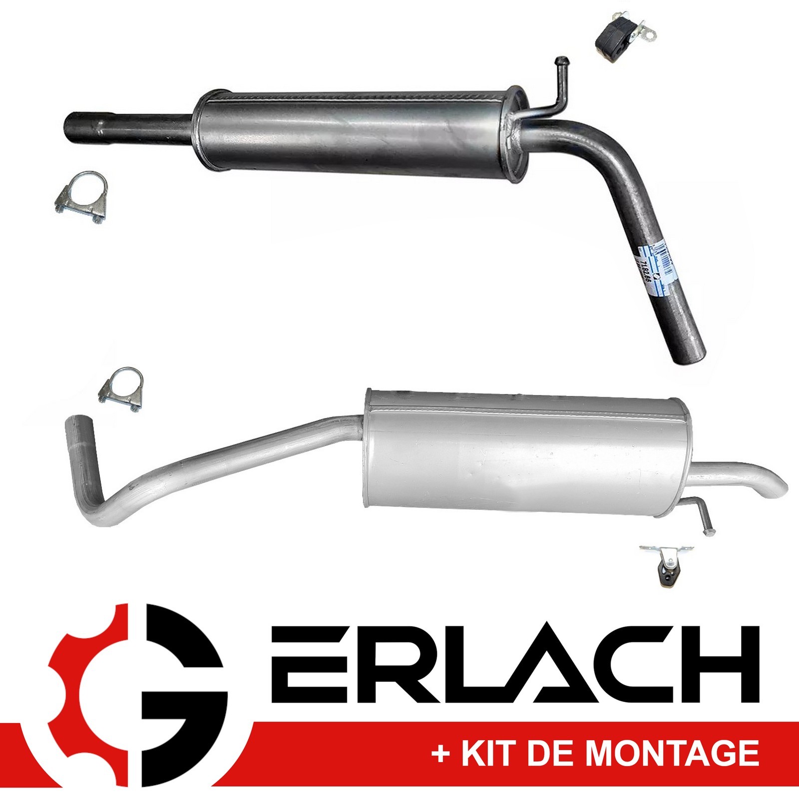 Echappement silencieux Skoda Fabia III 1.0 haute resistance acier 9218