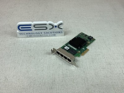 Dell 9YD6K Intel i350-T4 Quad-Port GbE Network Adapter w/ Both Brackets