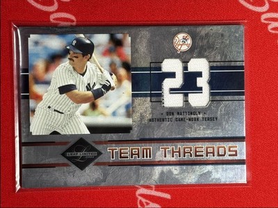 2004 Leaf Limited Team Threads Dual Jersey Don Mattingly Hideki Matsui 042/100