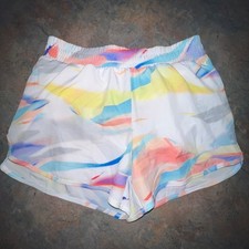 DSG Mid Rise Stride Run Girls Shorts Large, Multicolor 18520