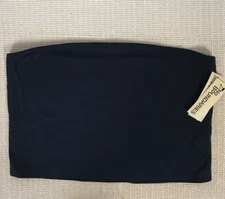 No Boundaries Tube Top Women Size XL 16 to 18 Navy Blue Sleeveless New w Tags