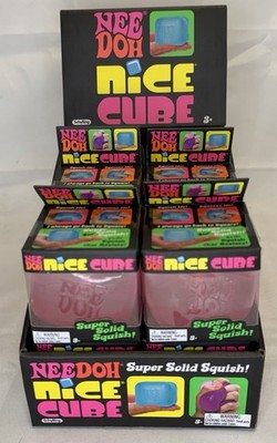 NeeDoh Nice Cube Super Solid Squish Pink Stress Toy New in Box | eBay