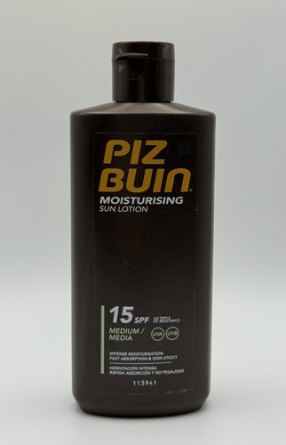 Piz Buin Moisturising Sun Lotion SPF15 200ml UVA UVB Medium Protection