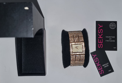 Sekonda Seksy Rocks Ladies Watch N4858 Rose Gold Bracelet Watch