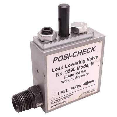 Power Team 9596 Hydraulic Posi-Check Valve 3/8 NPTF , 5GPM Flow, 10,000psi Max